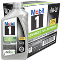 Mobil 1 Advanced 0W-20 Full Synthetic Engine Oil, Improves Fuel Economy, Case of 6 Qts.