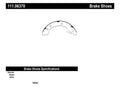 Rr Premium Brake Shoes  Centric Parts  111.06370