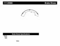 Rr Premium Brake Shoes  Centric Parts  111.05980
