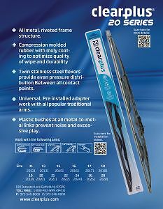 Wiper Blade  Clearplus  20191