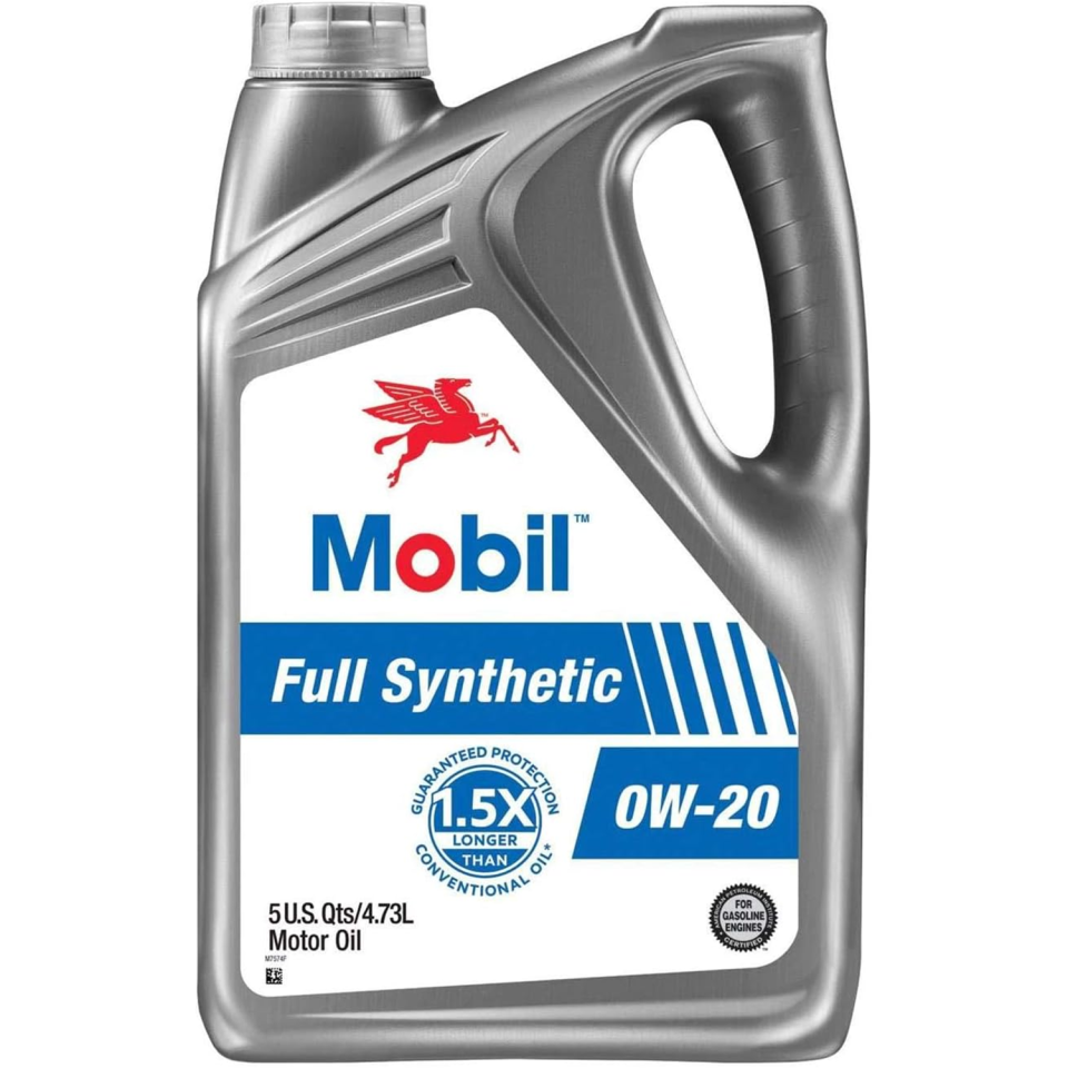 Mobil 125200 Full Synthetic Motor Oil 0W-20 - 5 Quart Jug - Dexos 1