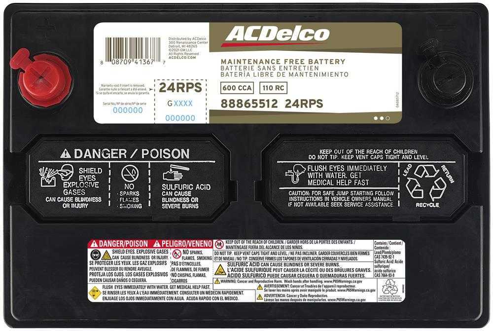 Brand New A-C Delco 24RPS  Battery - 600CCA-110RC 30 Month Ships Free