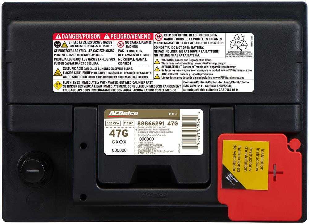 Brand New A-C Delco 47G Gold Battery - 650CCA-115RC 42 Month Ships Free