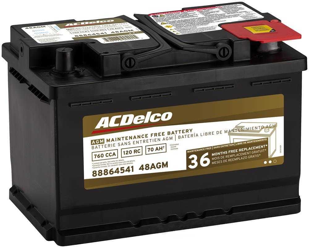 Brand New A-C Delco 48AGM Gold Battery - 760CCA-120RC 36 Month Ships Free