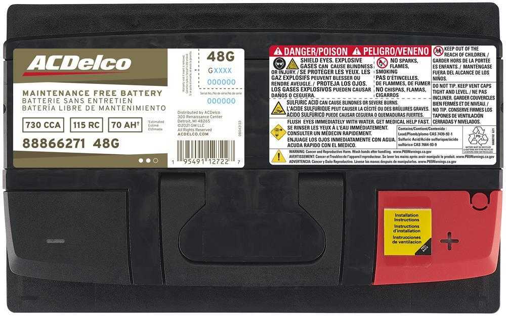 Brand New A-C Delco 48G Gold Battery - 730CCA-115RC 30 Month Ships Free
