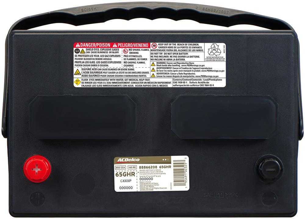 Brand New A-C Delco 65GHR Gold Battery - 850CCA-160RC 42 Month Ships Free