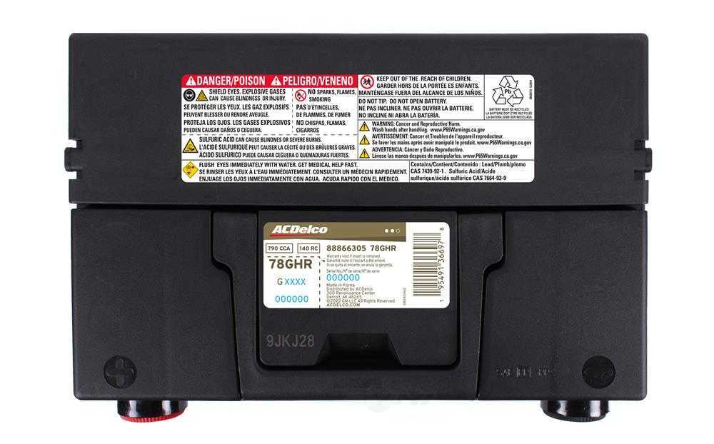 Brand New A-C Delco 78GHR Gold Battery - 790CCA-140RC 42 Month Ships Free