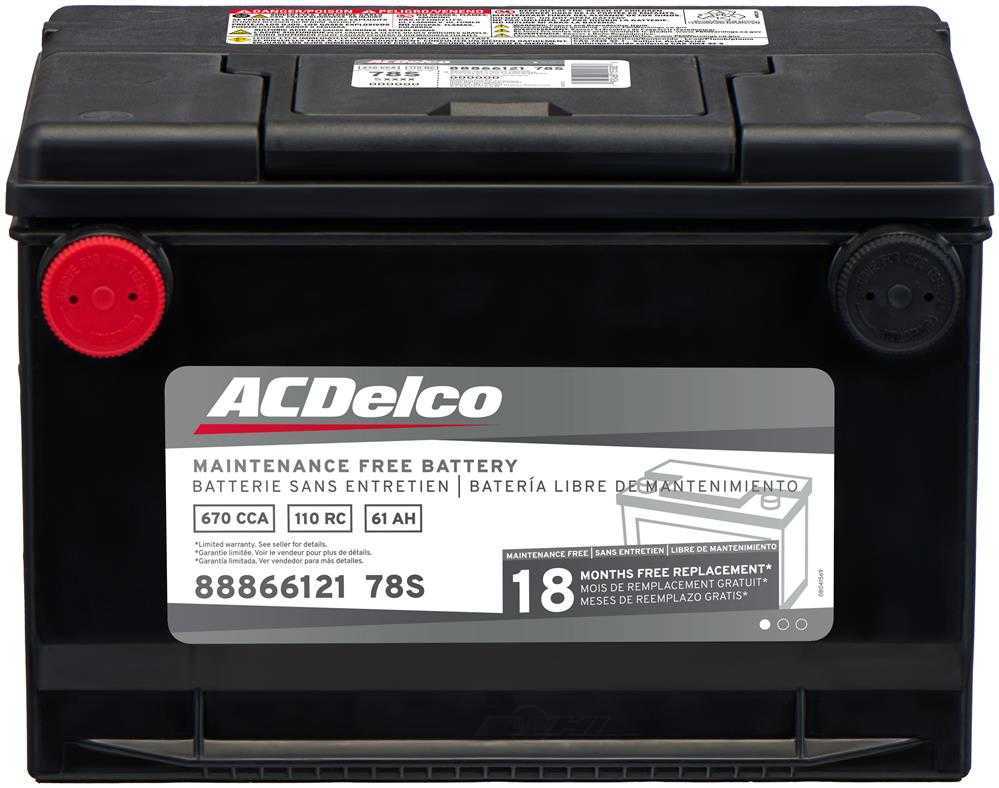 Brand New A-C Delco 78S Battery - 670CCA-110RC 18 Month Ships Free