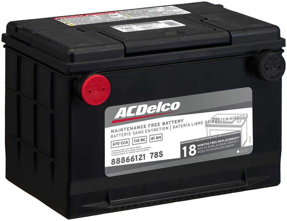 Brand New A-C Delco 78S Battery - 670CCA-110RC 18 Month Ships Free