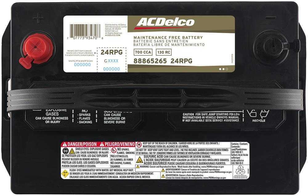 Brand New A-C Delco 24RPG Gold Battery - 700CCA-130RC 42 Month Ships Free