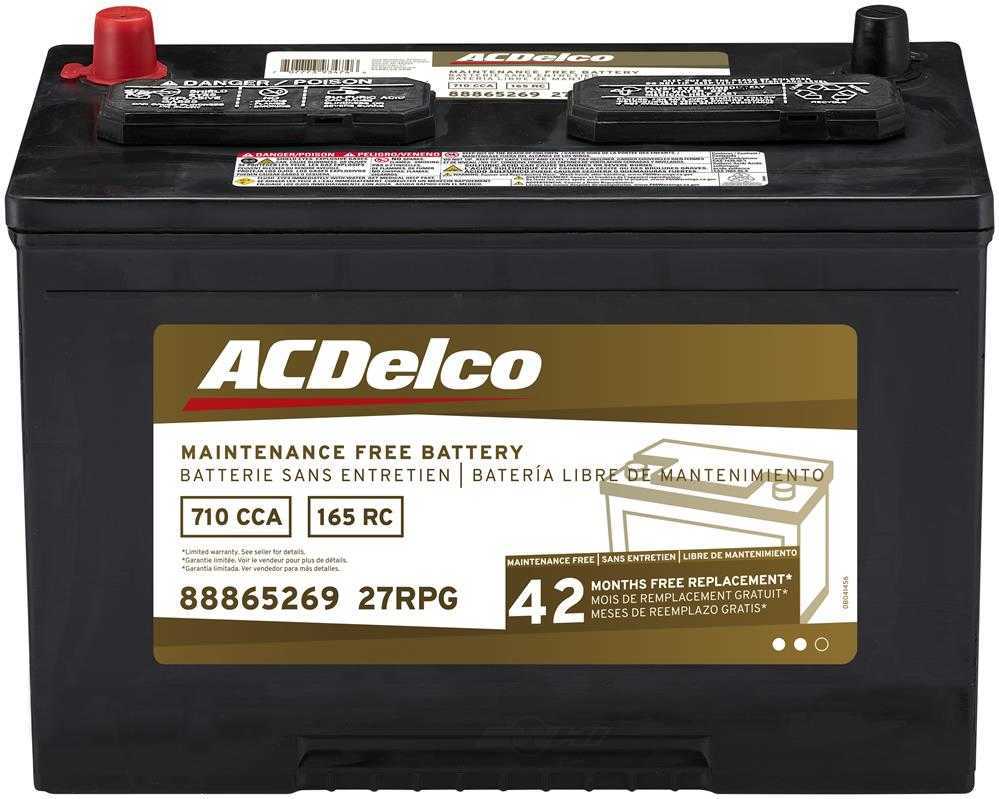 Brand New A-C Delco 27RPG Gold Battery - 710CCA-165RC 42 Month Ships Free