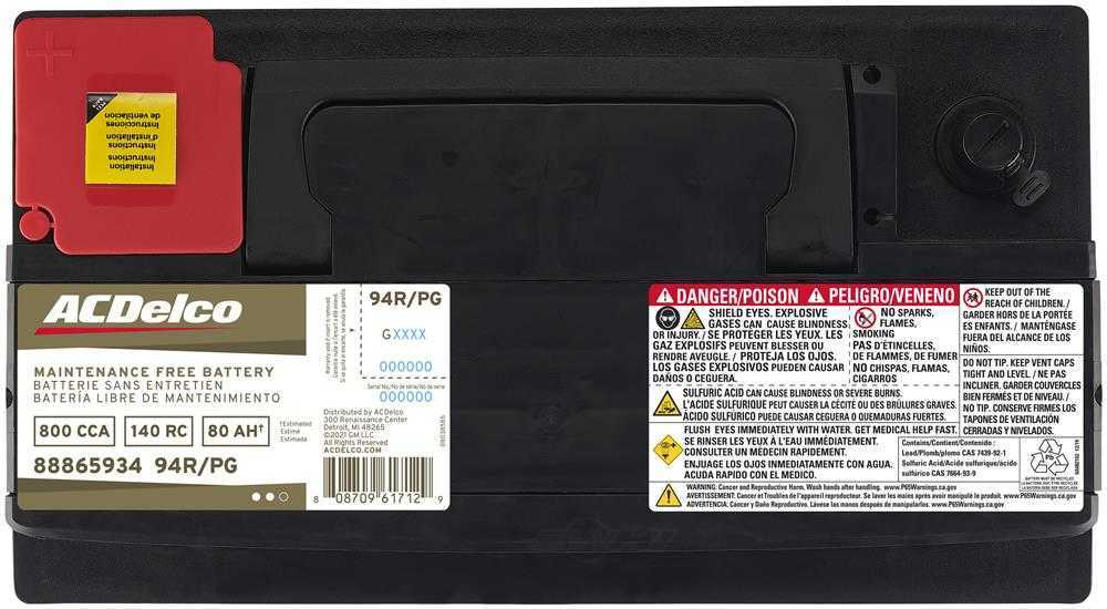 Brand New A-C Delco 94RPG Gold Battery - 800CCA - 140RC 42 Month Warranty Free Ship