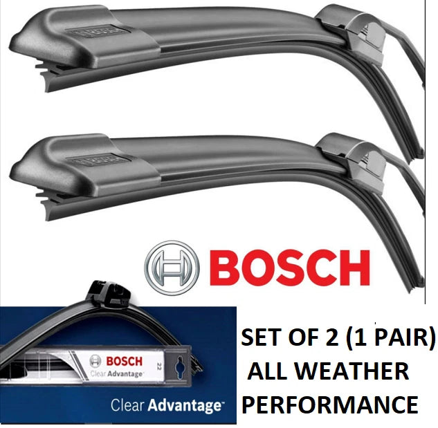 Set of 2 BOSCH Clear Advantage Wiper Blade Front Left+Right 26" & 20"