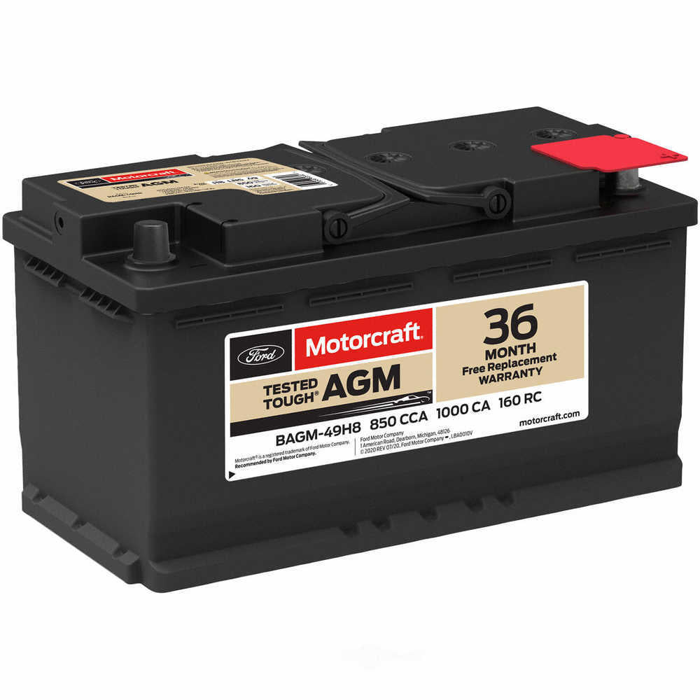New Battery OEM FORD/Motorcraft AGM 49HA BCI 49 CCA 850 160 Reserve Amp 95Ah