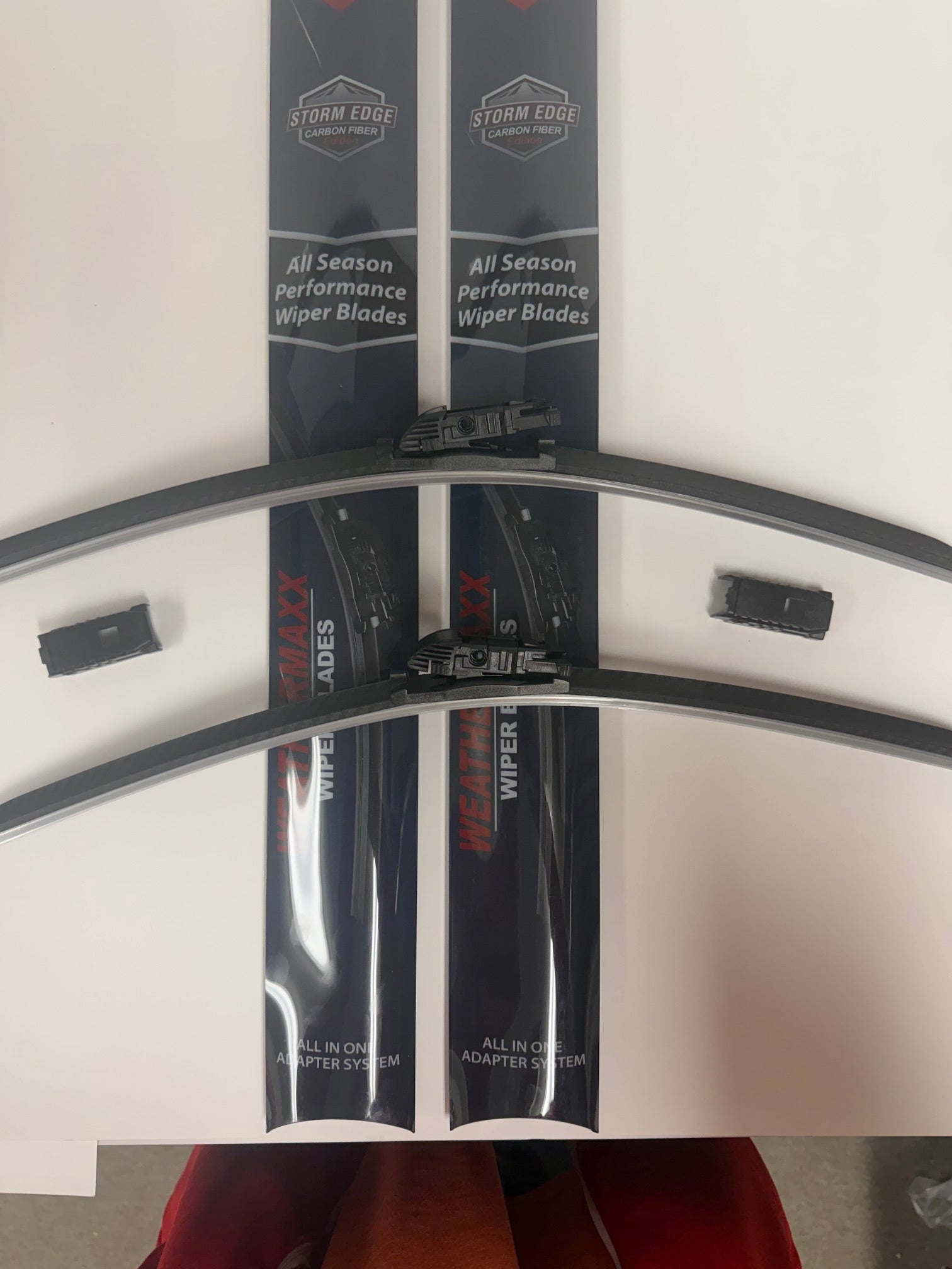 OEM Carbon Fiber Edition Set of 19" & 19" Storm Edge Premium Wiper Blade's No Adapter's