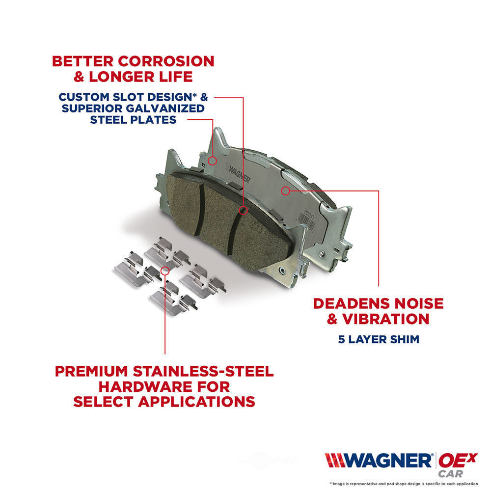 Frt Premium Ceramic Brake Pads  Wagner  OEX1464