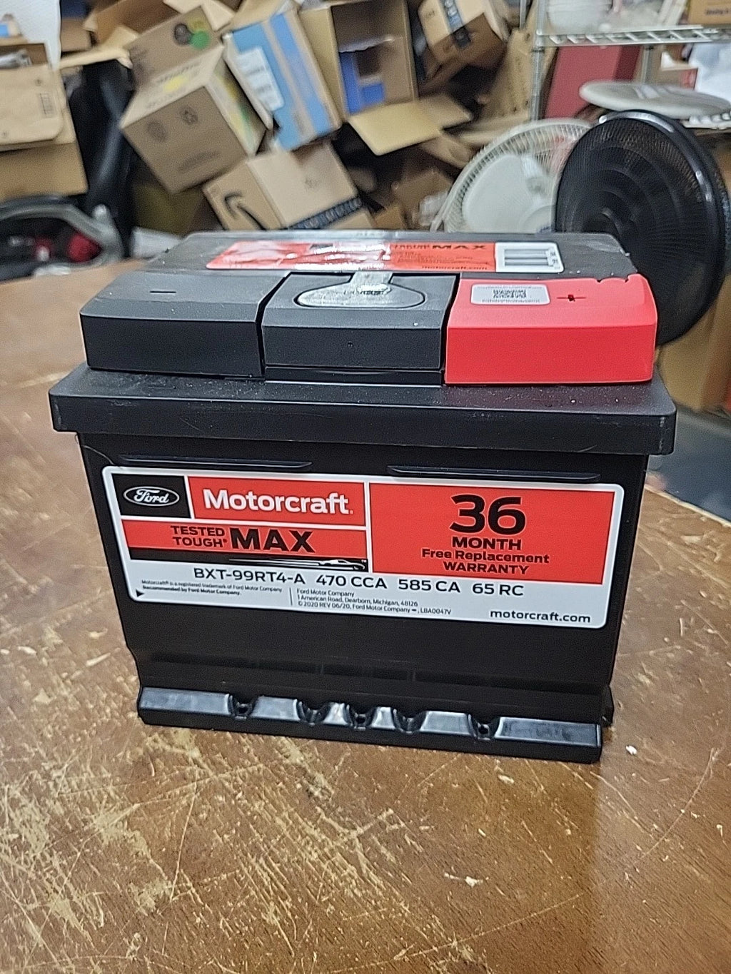 Brand New Vehicle Battery-Tested Tough Max Battery Ford Motorcraft BXT-99RT4-A 36 Month