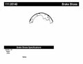 Rr Premium Brake Shoes  Centric Parts  111.05140