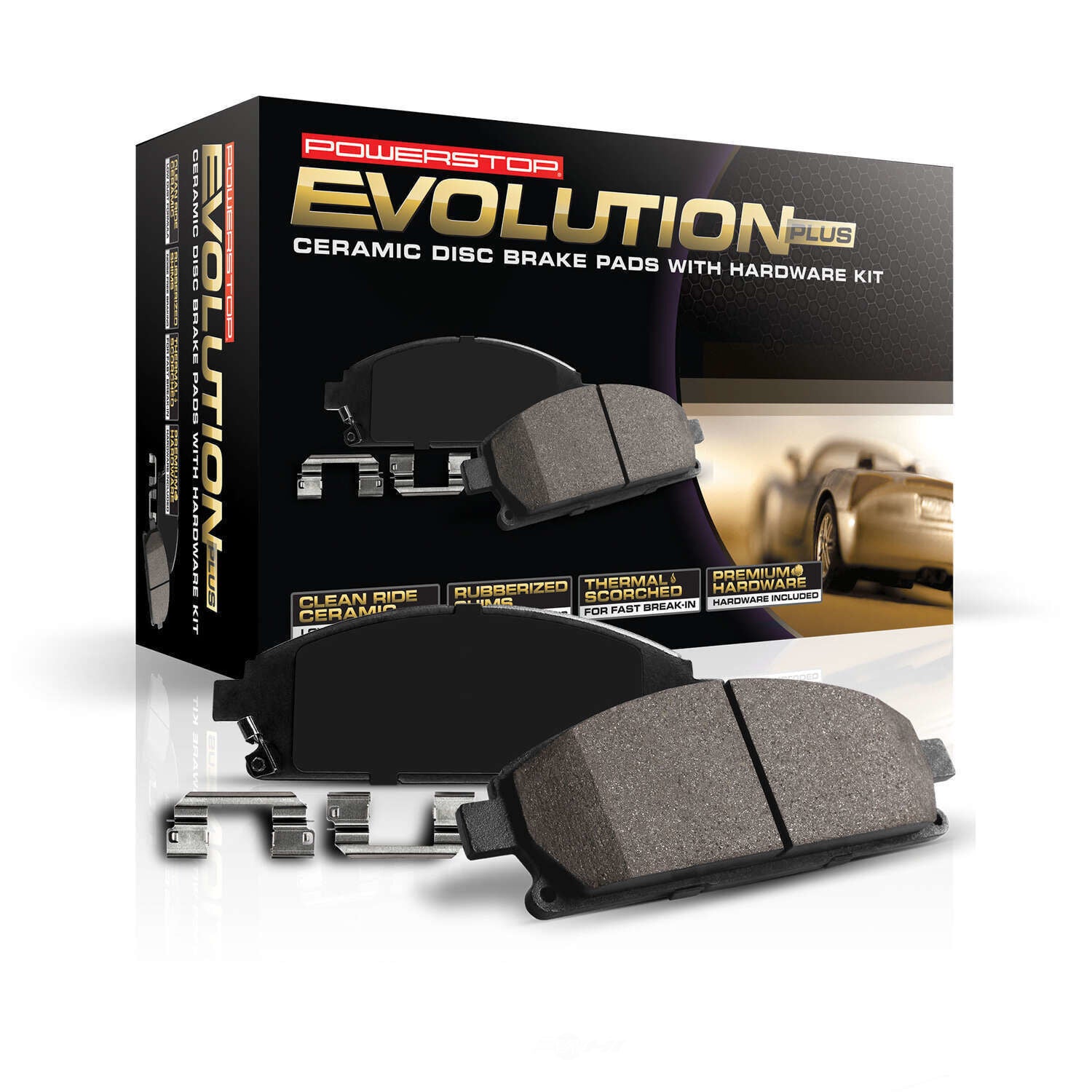 Rr Ceramic Brake Pads  Power Stop  17-1898