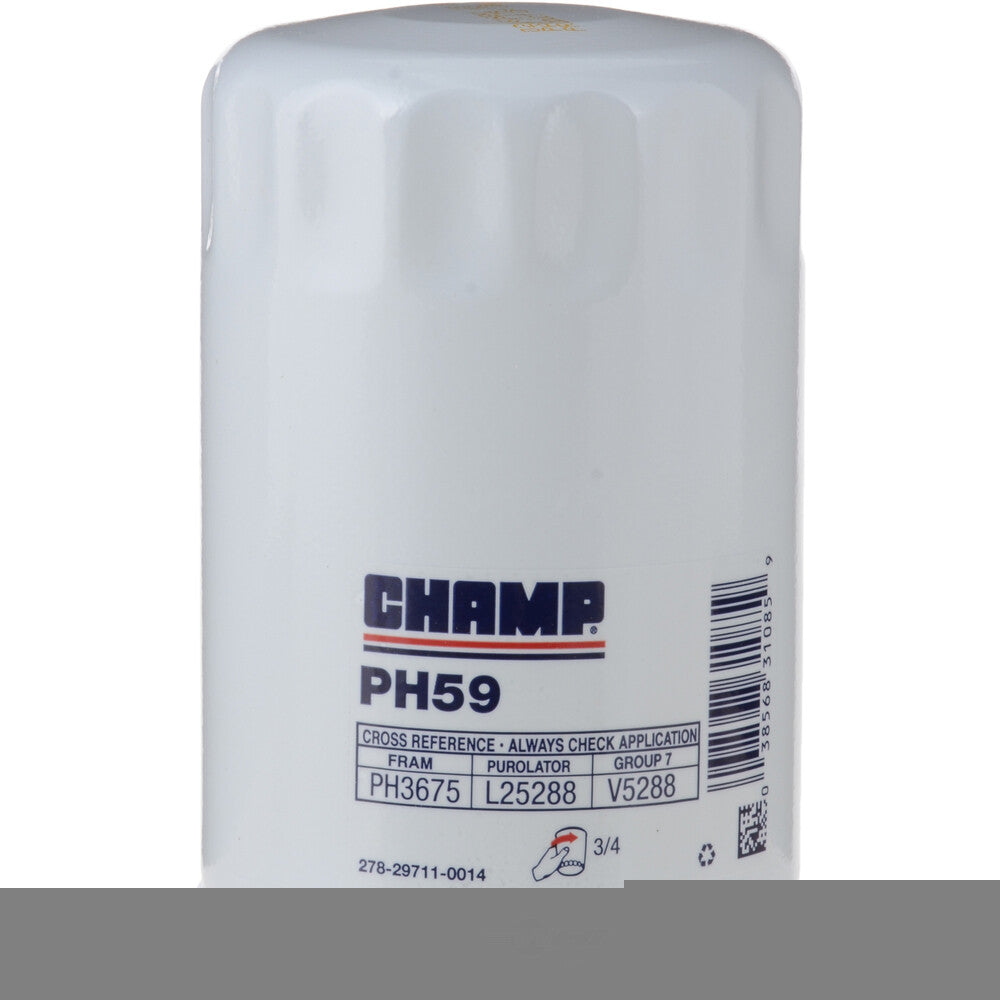 Oil Filter  Champ/Champion Labs  PH59