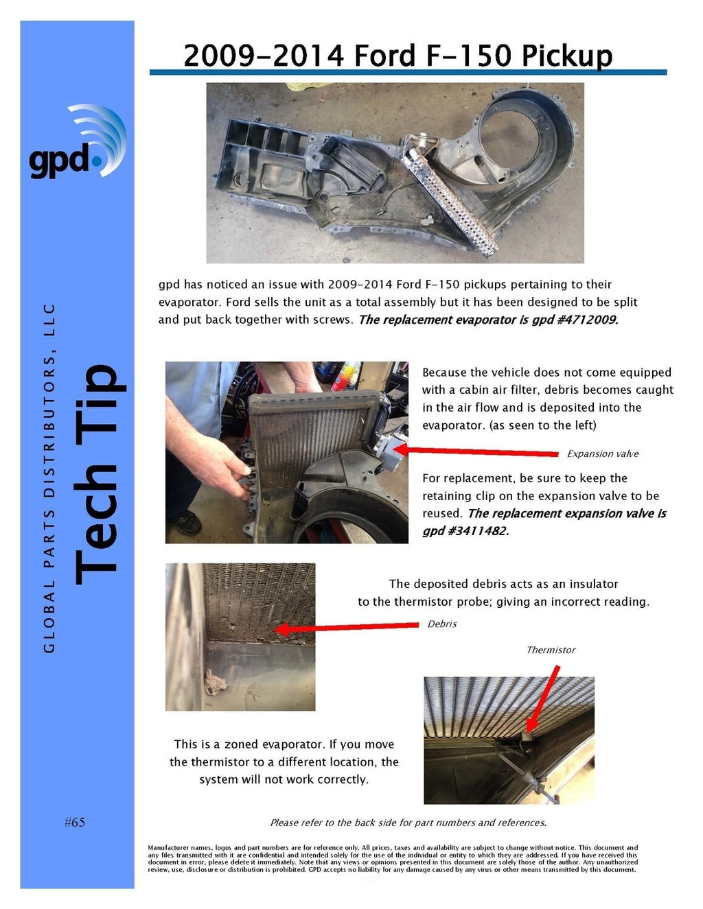 New Evaporator   Global Parts Distributors   4712009