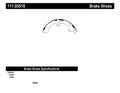 Rr Premium Brake Shoes  Centric Parts  111.05510