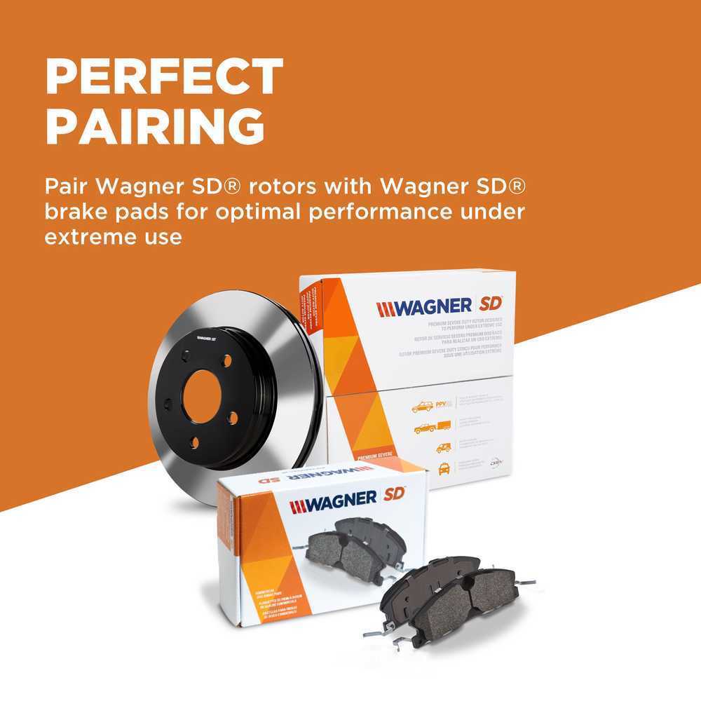 Rear Severe Duty Brake Rotor  Wagner  DSX126118E