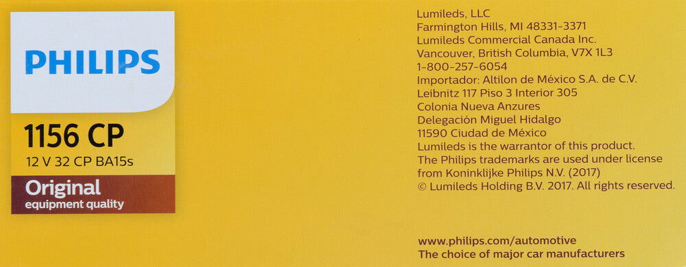 Turn Signal Light  Philips  1156CP