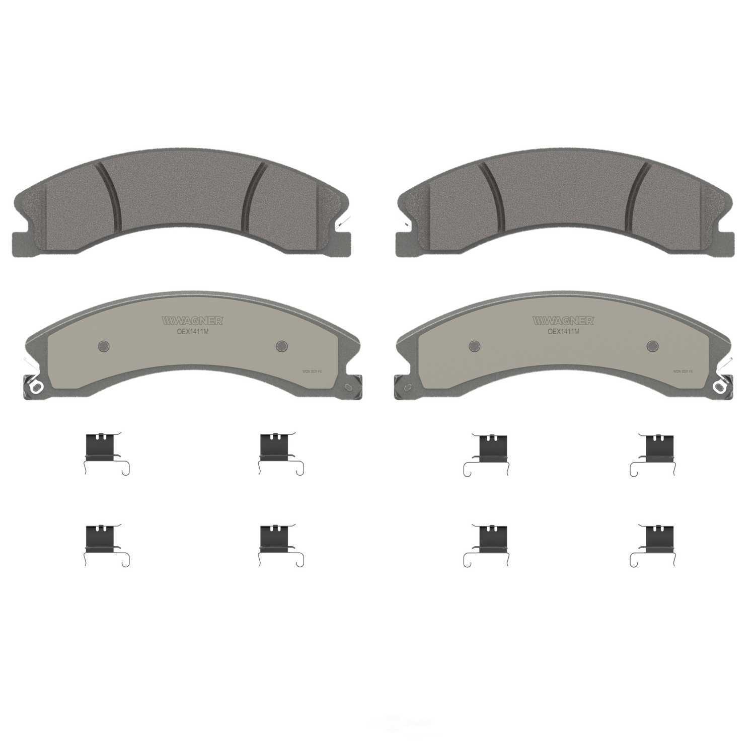 Rr Premium Ceramic Brake Pads  Wagner  OEX1411