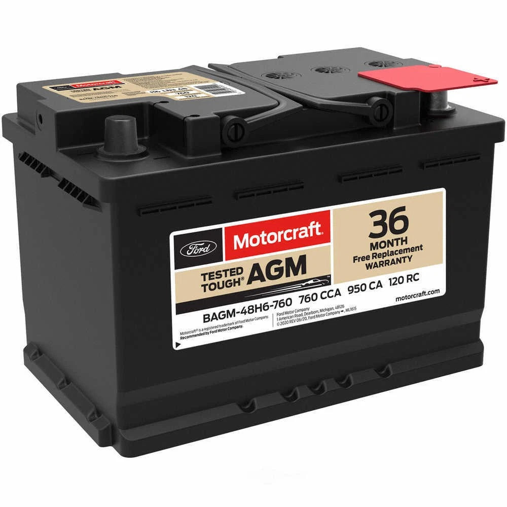 New Genuine Ford Battery BAGM48H6760 / BAGM-48H6-760 OEM